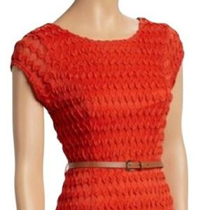 Sharagano Chevron Textured Dress
